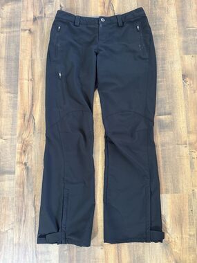 REI Womens Hiking Pants Size 4 Petite Polyester Spandex Stretch Black Gorpcore